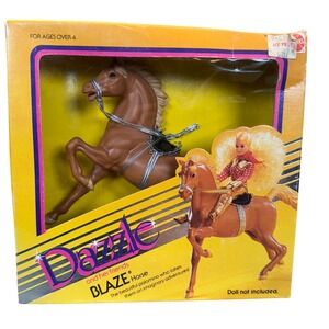 NIB VTG Dazzle and Her‎ Friends BLAZE Horse Toy Palomino 1981 Mattel No 5325